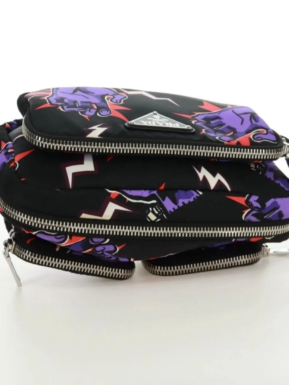 PRADA Universal Studio Collaboration Frankenstein Bag Nylon Purple